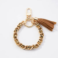 Chain Link Bangel Keychain W Tassel