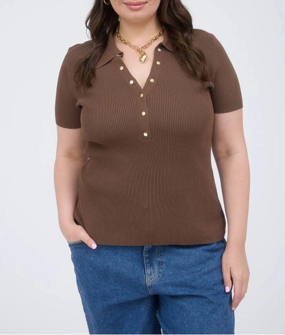Curvy Cover Knit Top