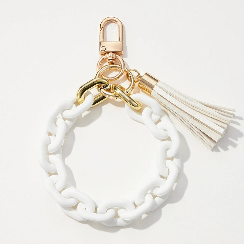 Silicone Bangel keychain W Tassel