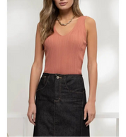 Louise V Neck Knit Top