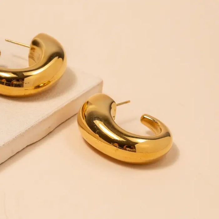 Alyssa 18K Gold Dip Earrings