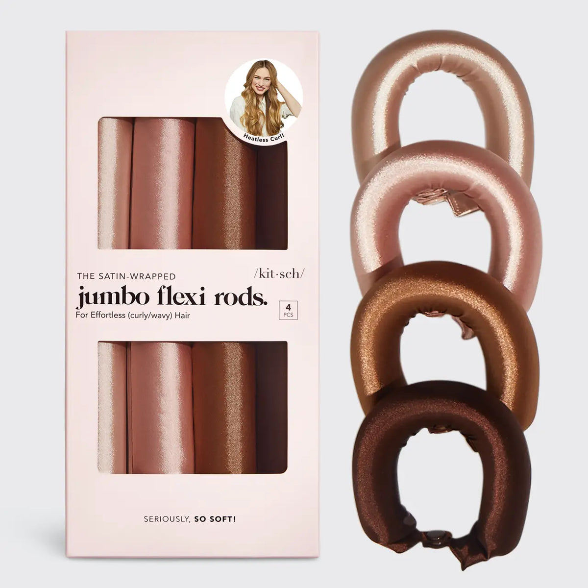 Satin Jumbo Flexi Rods 4Pk