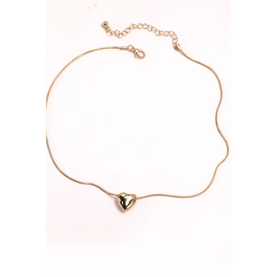 Mini Puff Heart Necklace