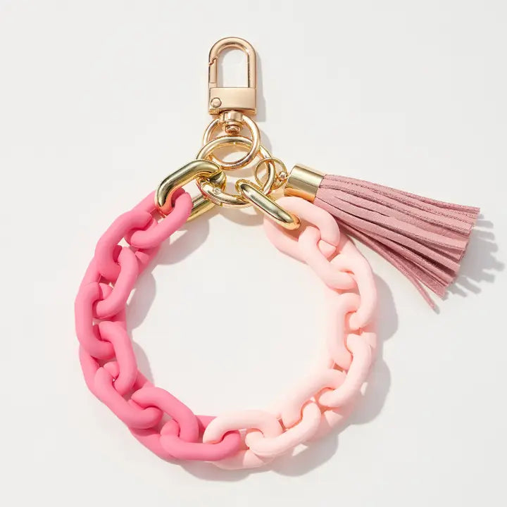 Silicone Bangel keychain W Tassel