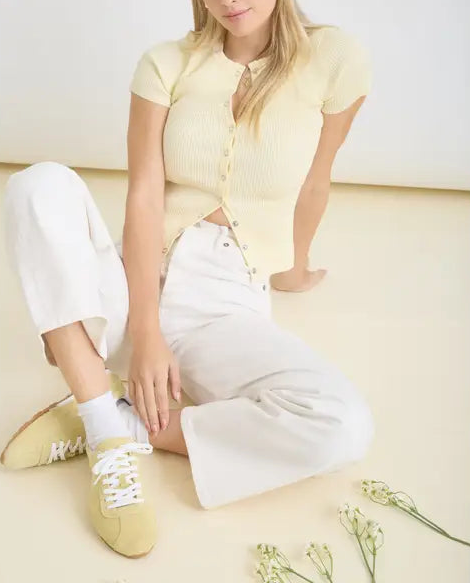 The Aria Knit Top Yellow