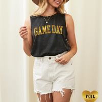 Game Day Foil Graphic Tank Top