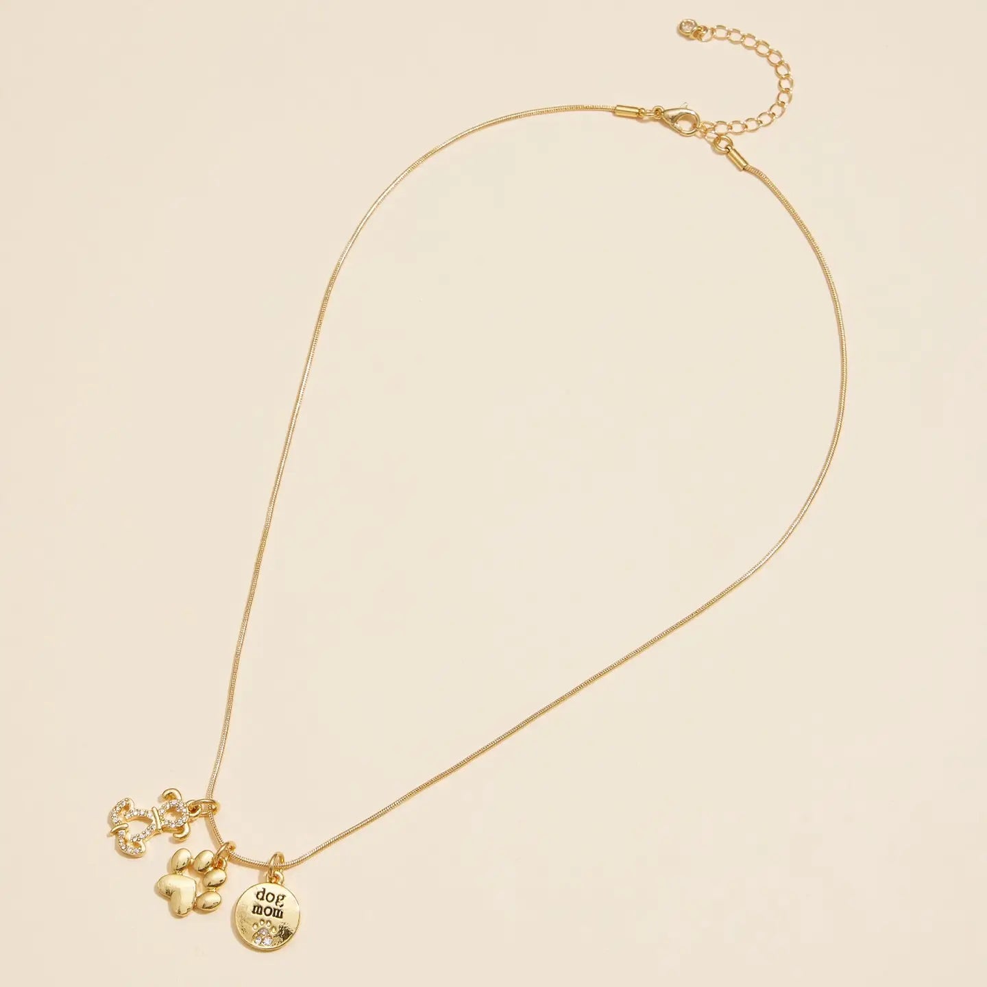 Dog Mom Charm Necklace