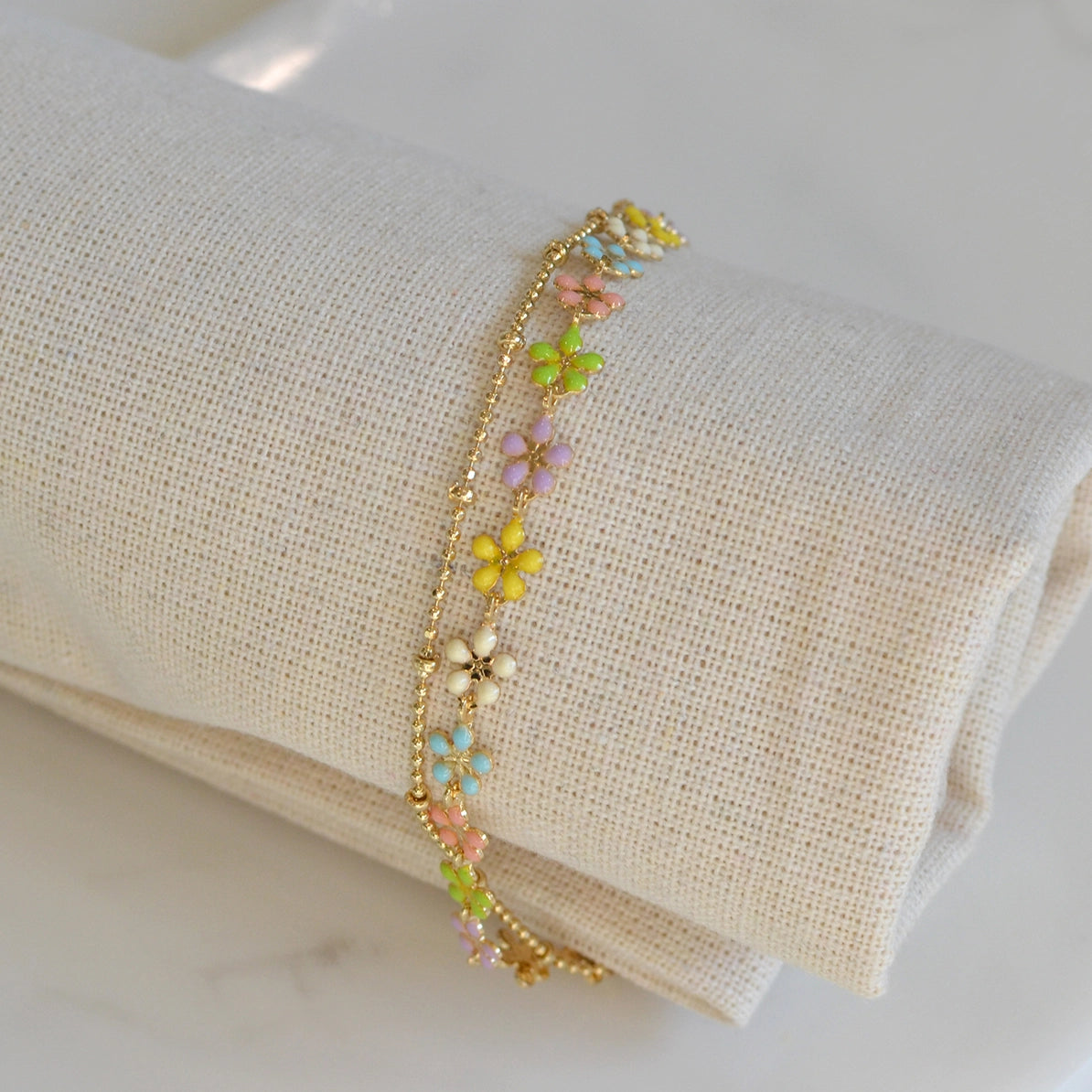 Freya Flower Bracelets Multi