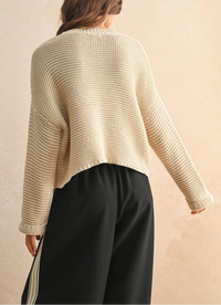 Trisha Cream Knitted Sweater