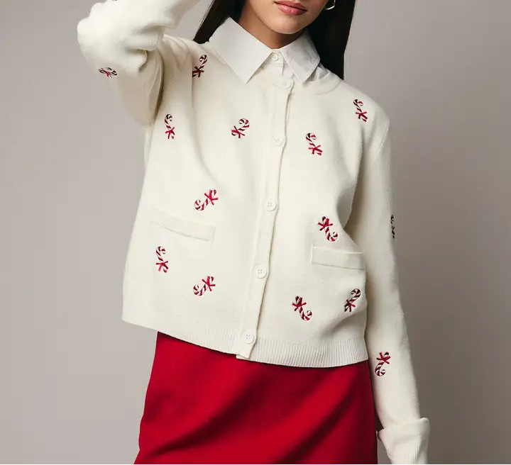 Candy Cane Cardigan