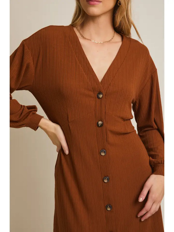 Addie Button Dress