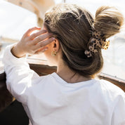 Large Classic Hair Clip Blonde Tortoise