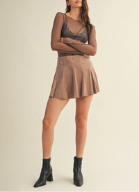Sara Skort Mocha Mousse
