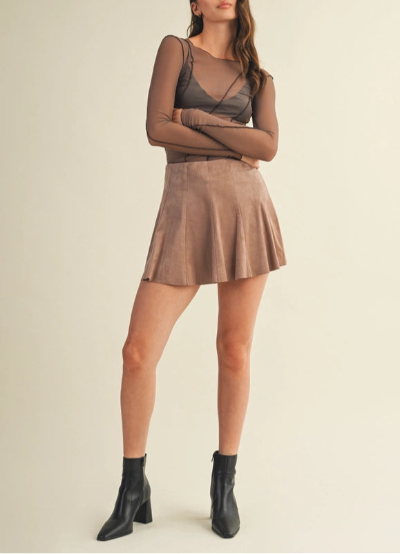 Sara Skort Mocha Mousse