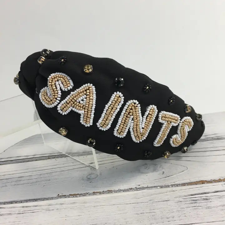 Black & Gold Game Day Headband