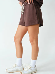 Vail French Terry Lounge Shorts Coffee Bean