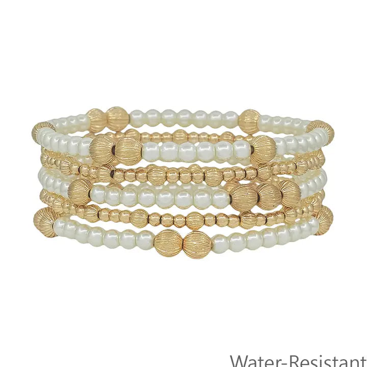 The Ivory Pearl Bracelet Set