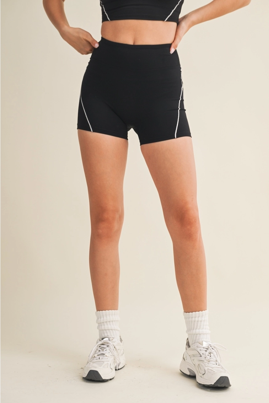 The Sculpt Biker Shorts Black