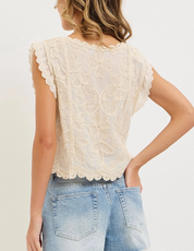 The Everly Lace Crochet Top