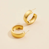 Madison Gold Dipped Hoop Earrings