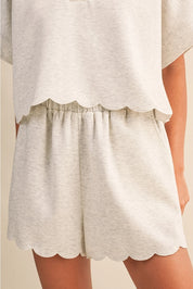 Scallop Knit Duo Set