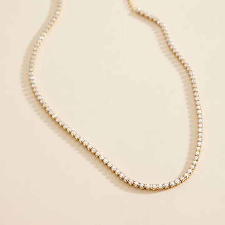 Rena Short Rhinestone Necklace