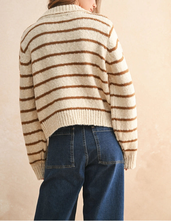 Scarlett Striped Cardigan