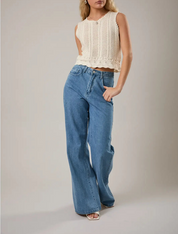 Seaside Scallop Sweater Tank Top