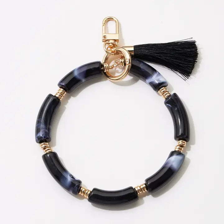 Resin Bangel Keychain W Tassel