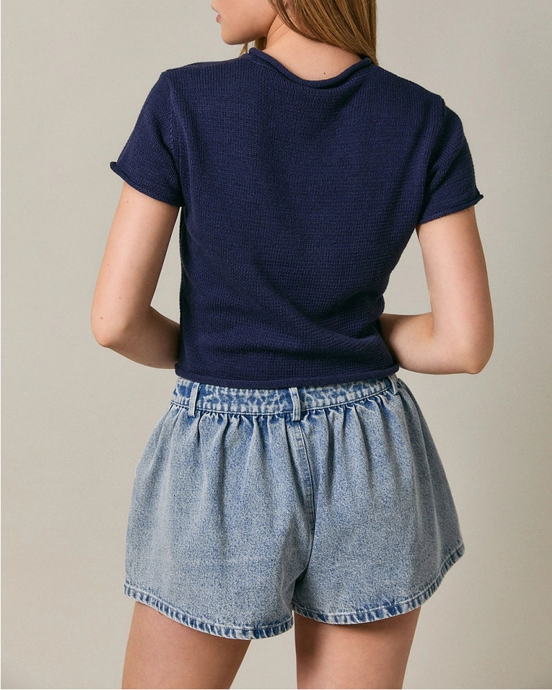 The Avery Button-Front Sweater Top