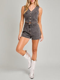 Lainey Denim Romper