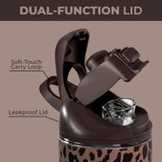 HydroJug 32oz Brown Leopard Ease2o