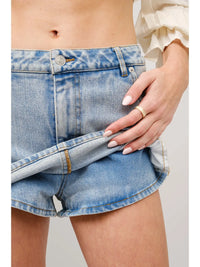 Cameron Light Wash Mini Skort