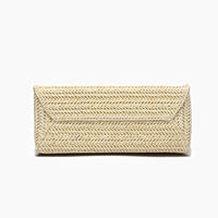 Sunny Straw Overflap Crossbody Bag