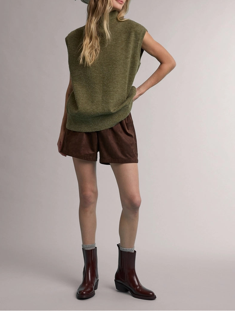 Mocha Moment Suede Shorts