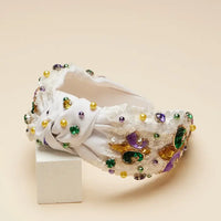 Mardi Sequin Fleur De Lis Headband