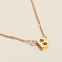 Gold Dipped Initial Letter Necklace