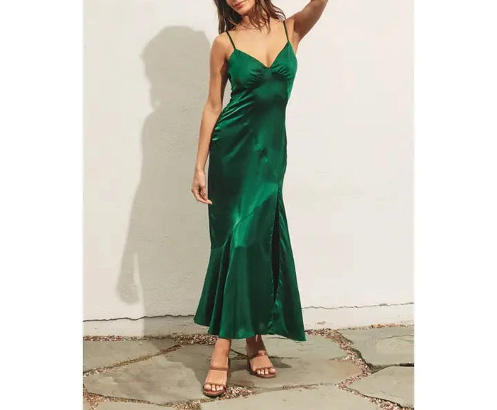 Emmy Satin Midi Dress