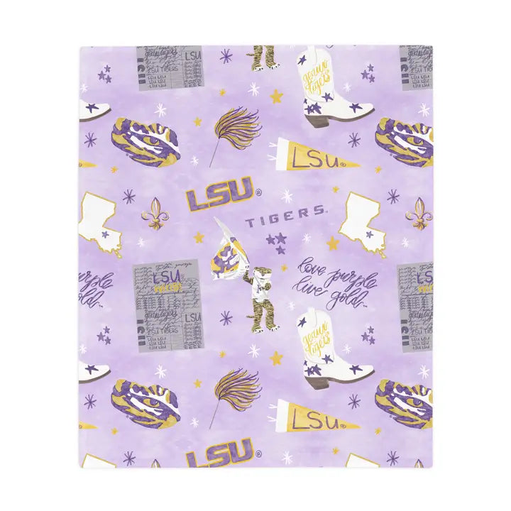 LSU Fleece Blanket