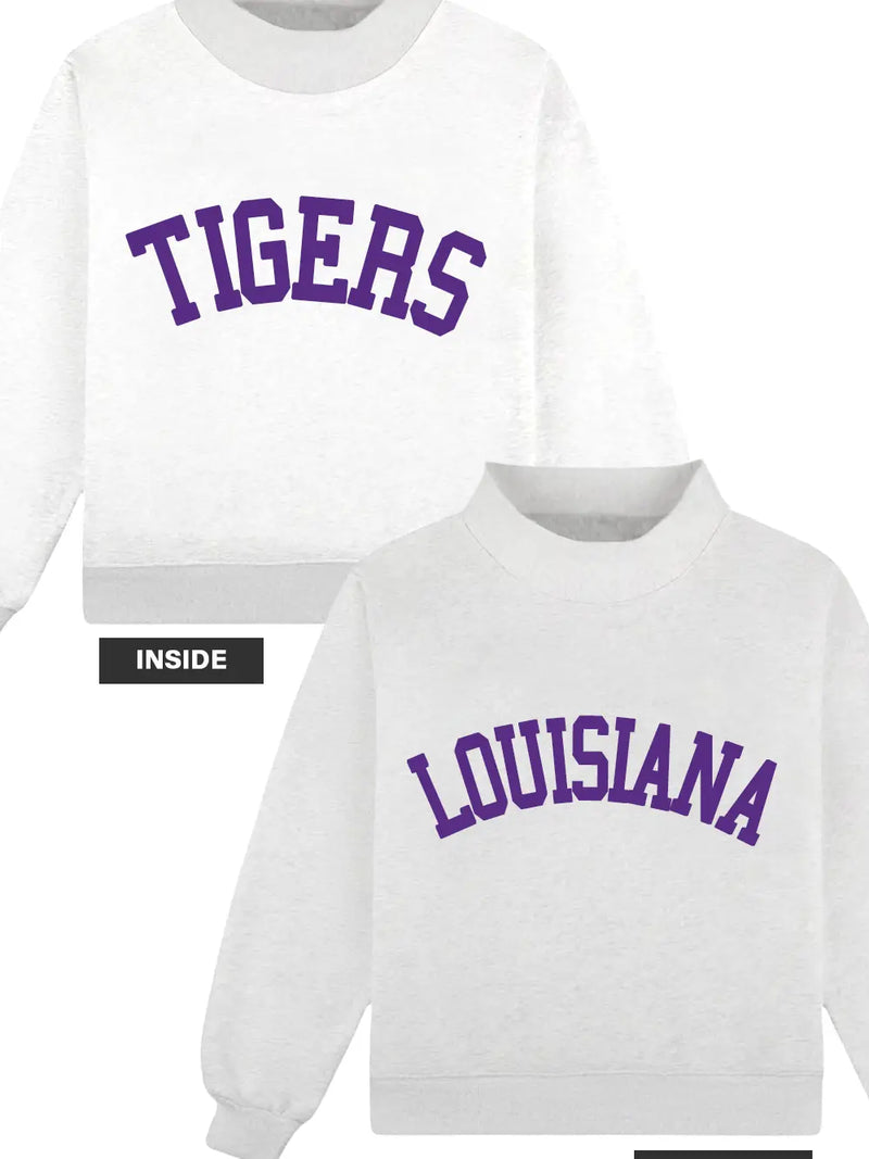 Louisiana & Tigers Reversible Sweatshirt