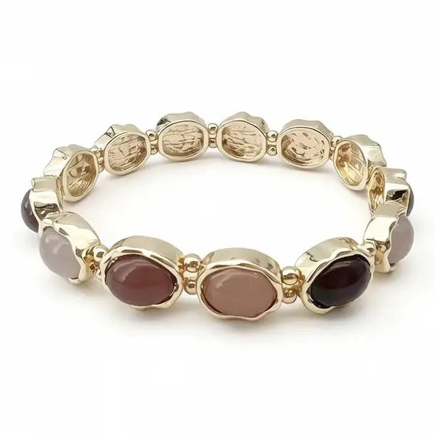 The Gemstone Glow Bracelet Brown Multi
