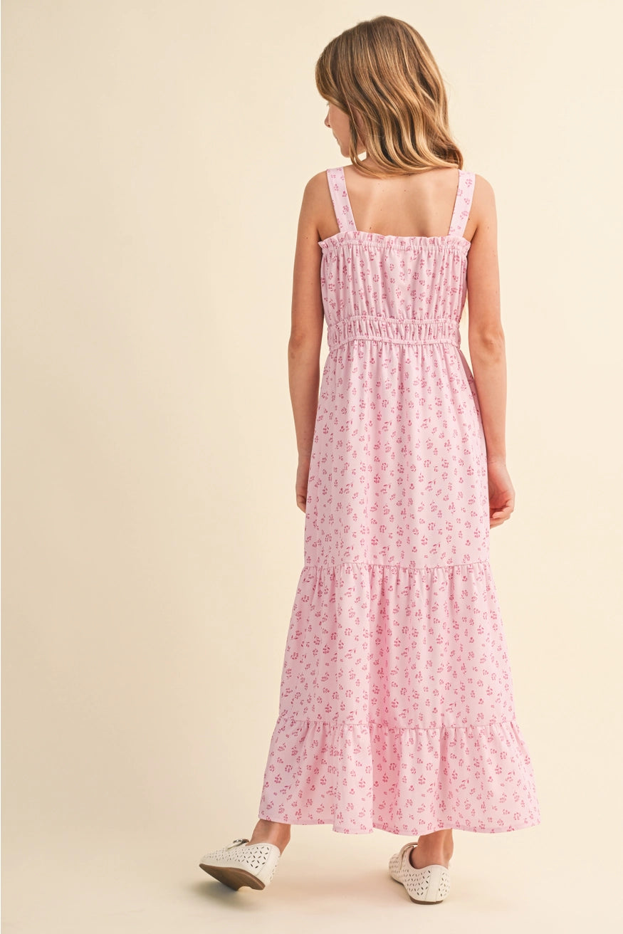 Pretty in Pink Tween Maxi Dress