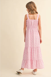 Pretty in Pink Tween Maxi Dress