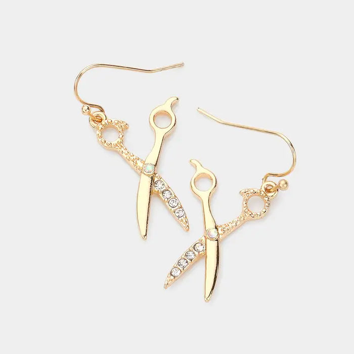 Scissor Drop Earrings