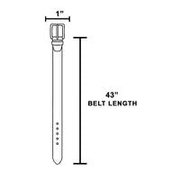 Rectangle Buckle Leather Belt