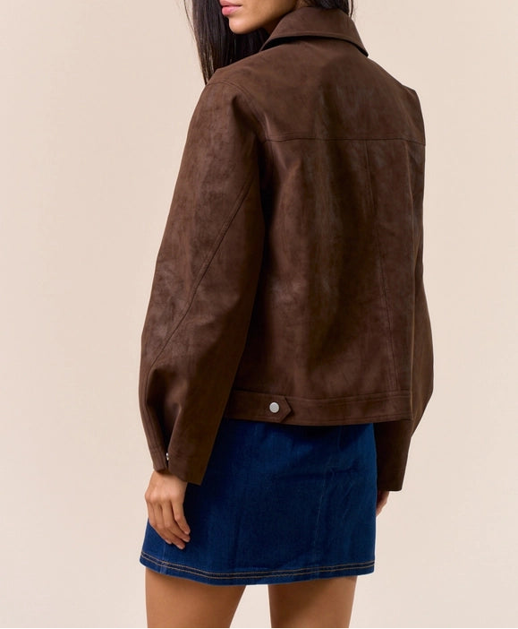 Farah Faux Suede Jacket