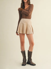 Sara Skort Beige