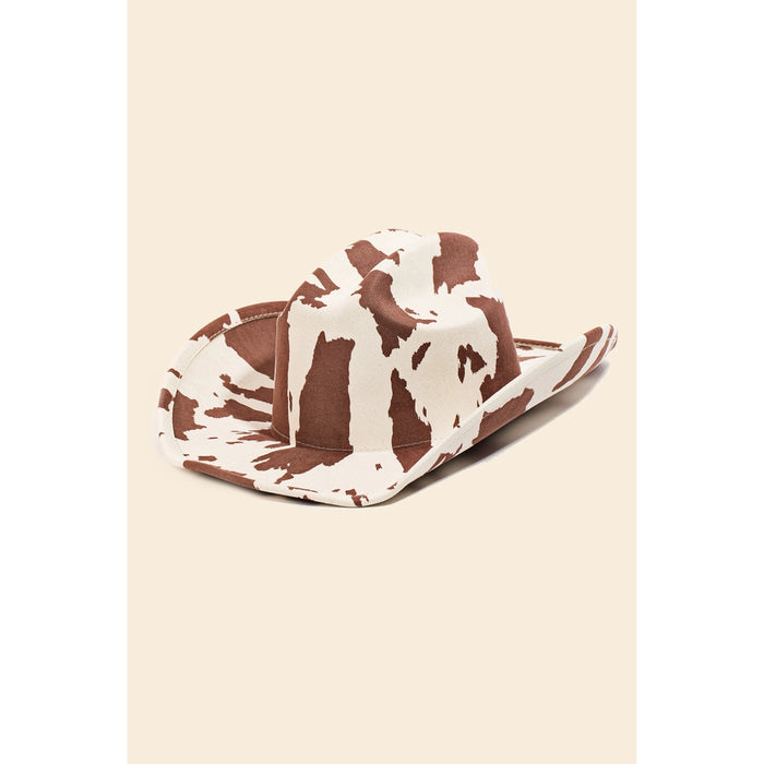 Cow Print Cowboy Hat