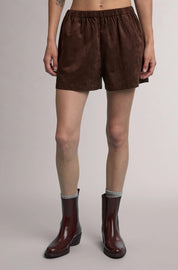 Mocha Moment Suede Shorts