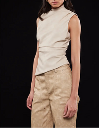 The Asym Pleather Top